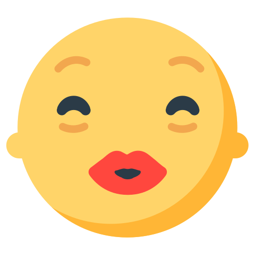 Upload photos Kissing Face with Smiling Eyes emoji-emoticon by Firefox OS no background in PNG