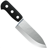 Upload photos Cook's Knife emotion from Apple iOS оn a transparent background in PNG