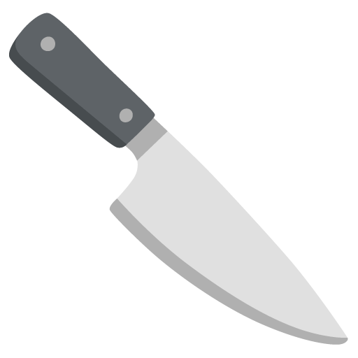 Download pics Chef's Knife emoticon created by Google without a background in PNG