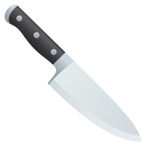 Upload pictures Butchers Knife smiley-emoji by JoyPixels on a translucent background in png