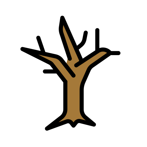 Save a photo Dead tree smiley by HfG Schwäbisch Gmünd оn a transparent background in PNG