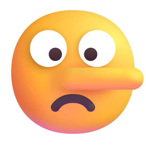 Copy image Liar smiley-emoji of the Microsoft set no background in PNG
