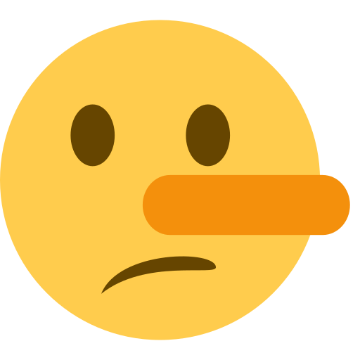 Save image Lying Face emoticon on Twitter / X for PC оn a transparent background in png