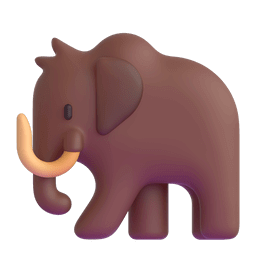 Upload a pic Mammoth emoji-smiley by Microsoft Teams for PC and Android without a background in PNG