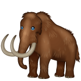 Copy a picture Mammoth emoji-emoticon by WhatsApp for Android and PC without a background in png