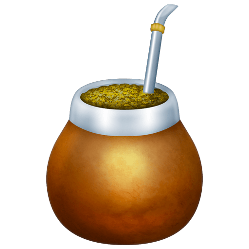 Upload a picture Mate Drink emoticon by Emojipedia without a background in png