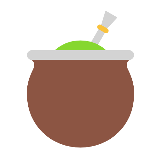 Copy a figure Yerba Mate emoticon by Microsoft 11 without a background in png