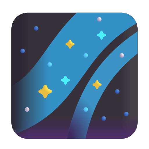 Скачать снимок эмотикона Ночное небо от Microsoft на чистом фоне в png