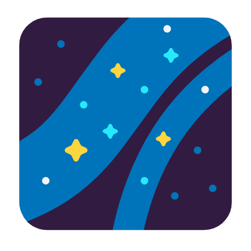 Скопировать картинку стикера Млечный Путь от Microsoft 11 на бесцветном фоне в ПНГ