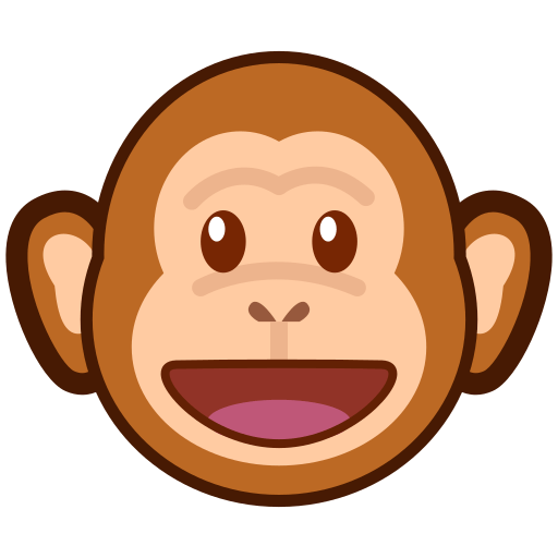 Upload a photo Monkey Face emotion by Emojidex no background in png