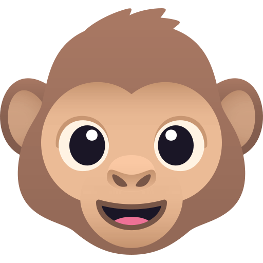 Download drawings Monkey Head emoticon by JoyPixels оn a transparent background in PNG