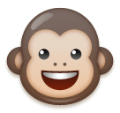 Upload photos Monkey Face emoji by LG on a colorless background in png