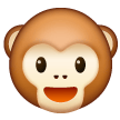 Save a figure Monkey Face symbol on Samsung phones and tablets without a background in PNG