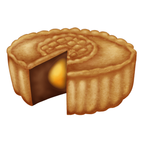 Copy a photo Mooncake emoji-smiley by Emojipedia on a translucent background in png