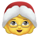 Upload a photo Mrs. Claus emoji-emoticon by Huawei  without a background in PNG