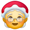 Copy drawings Mother Christmas emotion on Samsung phones and tablets on a colorless background in PNG