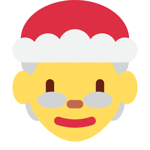 Upload pics Mrs. Claus emoticon on Twitter / X for PC оn a transparent background in png