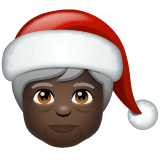 Сохранить картинки изображения эмоции
 Дед Мороз без бороды с Тёмным тоном кожи от WhatsApp для Android и ПК на прозрачном фоне в ПНГ