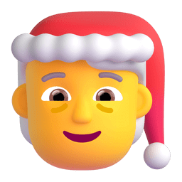 Upload a photo Santa Claus Actor emoticon by Microsoft Teams for PC and Android оn a transparent background in PNG