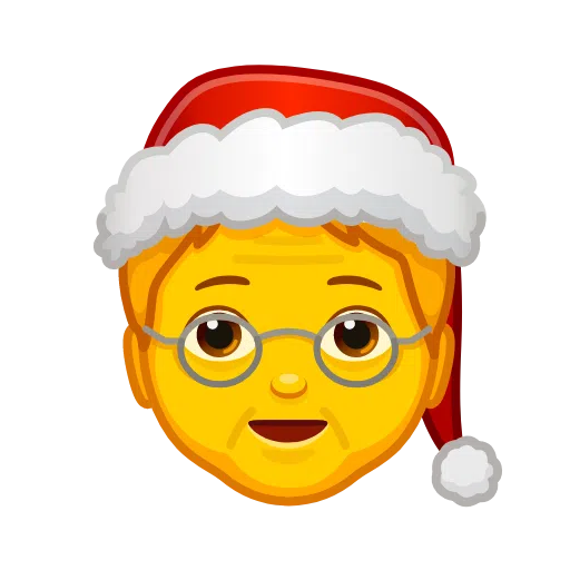Save figures Santa Claus Animator smiley of iOS Telegram on a translucent background in webp