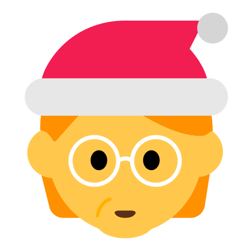 Upload a figure Mx. Claus emoji-emoticon by Toss Face 토스페이스 no background in PNG