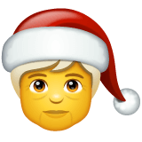 Copy a drawing Santa Claus Actor emotion by WhatsApp for Android and PC on a colorless background in png