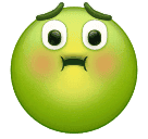 Download a picture Nauseated Face emoji-emoticon by Huawei  оn a transparent background in png