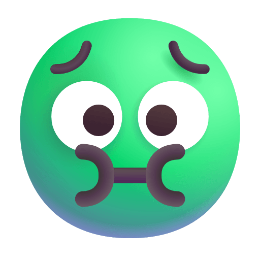 Download a pic Vomit emotion of the Microsoft set on a translucent background in png