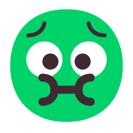 Download pics Disgust emoticon by Microsoft 11 оn a transparent background in PNG