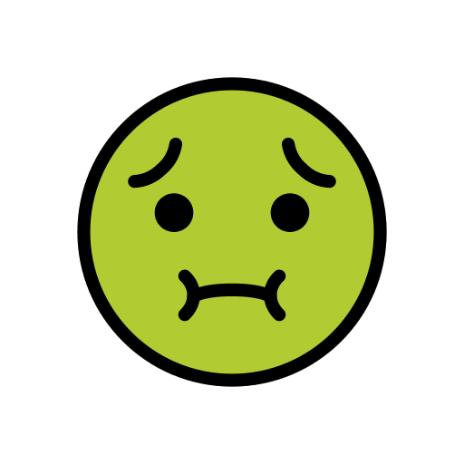Save a photo Nauseated emoji by HfG Schwäbisch Gmünd on a clean background in png