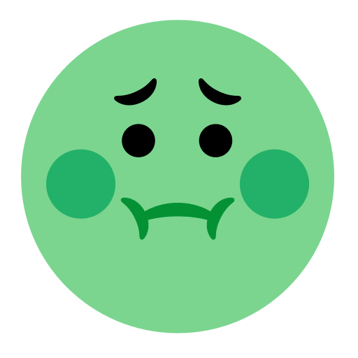 Save photos Nauseated emoticon by Toss Face 토스페이스 no background in png