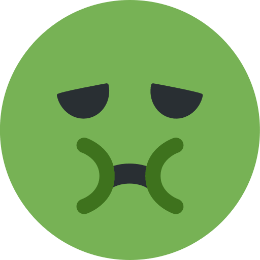 Copy drawings Nauseated Face smiley-emoji on Twitter / X for PC on a translucent background in png