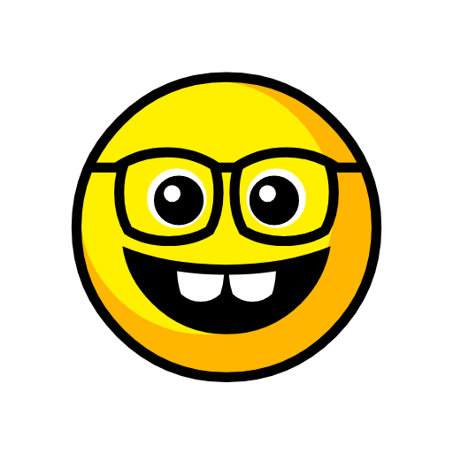 Download a photo Nerd Face smiley from Catrinity computer font without a background in png