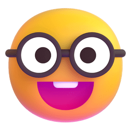 Download a picture Nerdy emotion by Microsoft Teams for PC and Android without a background in PNG