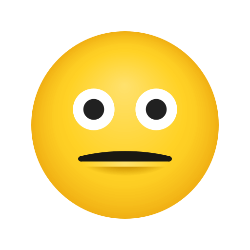 Download photos Neutral Face emoji-smiley by Icons8 no background in png