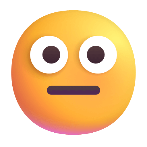Save pics Neutral Face smiley-emoji of the Microsoft set оn a transparent background in PNG