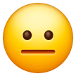 Copy figures Face With Straight Mouth emoticon on Samsung phones and tablets on a clean background in PNG