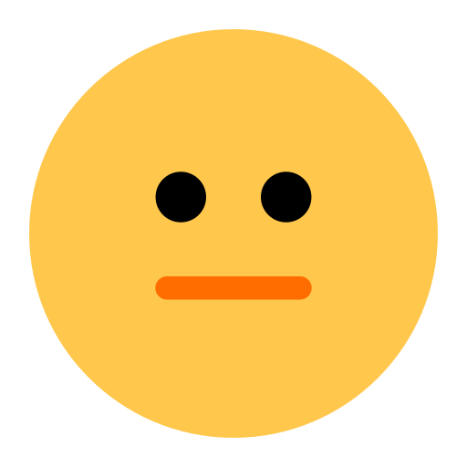 Save photos Straight Faced emoji-smiley by Toss Face 토스페이스 оn a transparent background in PNG