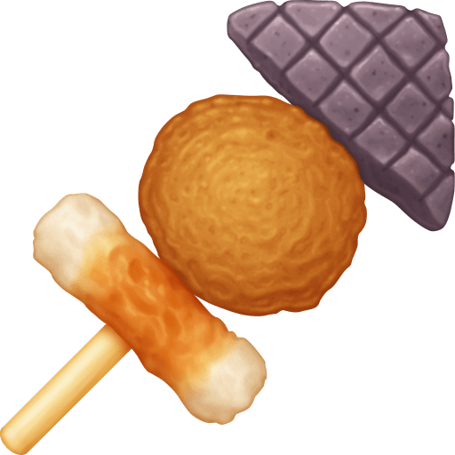 Download pictures Seafood Canapes emoticon by Facebook no background in png