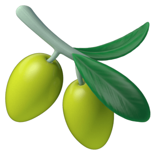 Save a figure Olives smiley from Google Android оn a transparent background in PNG