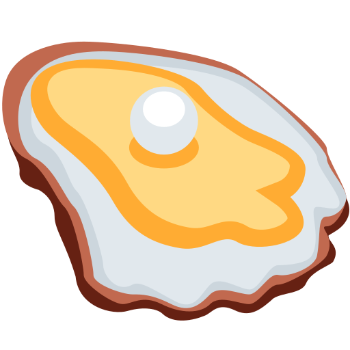 Download pics Oyster emoticon on Twitter / X for PC on a colorless background in png