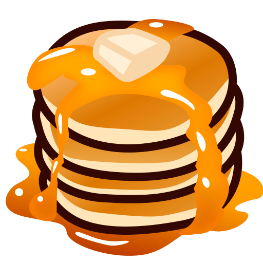 Копировать изображение лица-символа Панкейки от Emojidex на чистом фоне в PNG