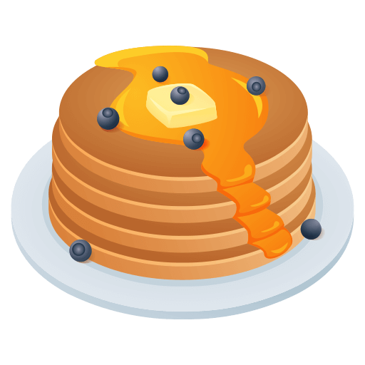 Скопировать графику смайлика Горячие Оладьи от Icons8 на бесцветном фоне в пнг