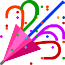 Upload pictures Celebration smiley-emoji by Au by KDDI on a translucent background in PNG