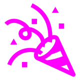 Save photos Party Hat emotion by Japanese Docomo mobile on a clean background in PNG