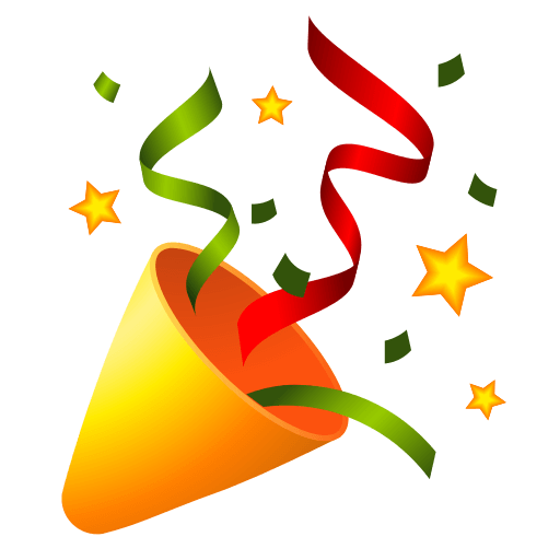 Upload a drawing Celebration emoji-smiley by Icons8 on a clean background in PNG