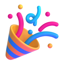 Copy pictures Party Hat emoticon by Microsoft Teams for PC and Android on a colorless background in PNG