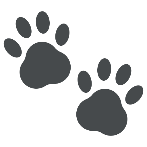 Скачать фотки лица-символа Следы лапок от Firefox OS на прозрачном фоне в PNG