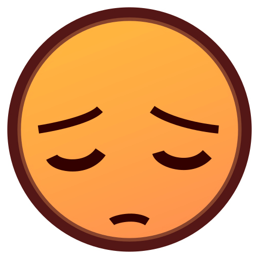 Copy pictures Sad Pensive Face emoji by Emojidex on a translucent background in PNG