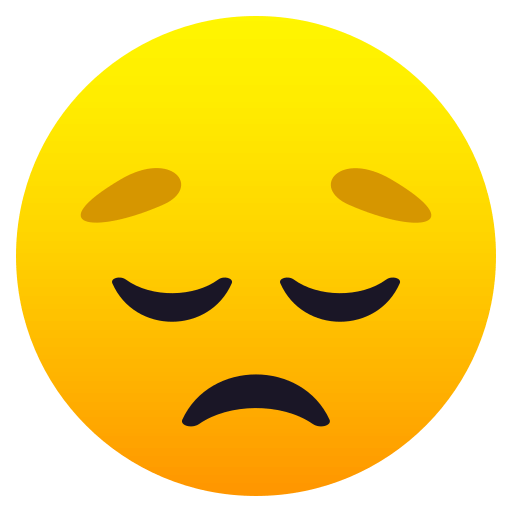 Copy a photo Sad Pensive Face emoticon by JoyPixels on a clean background in PNG